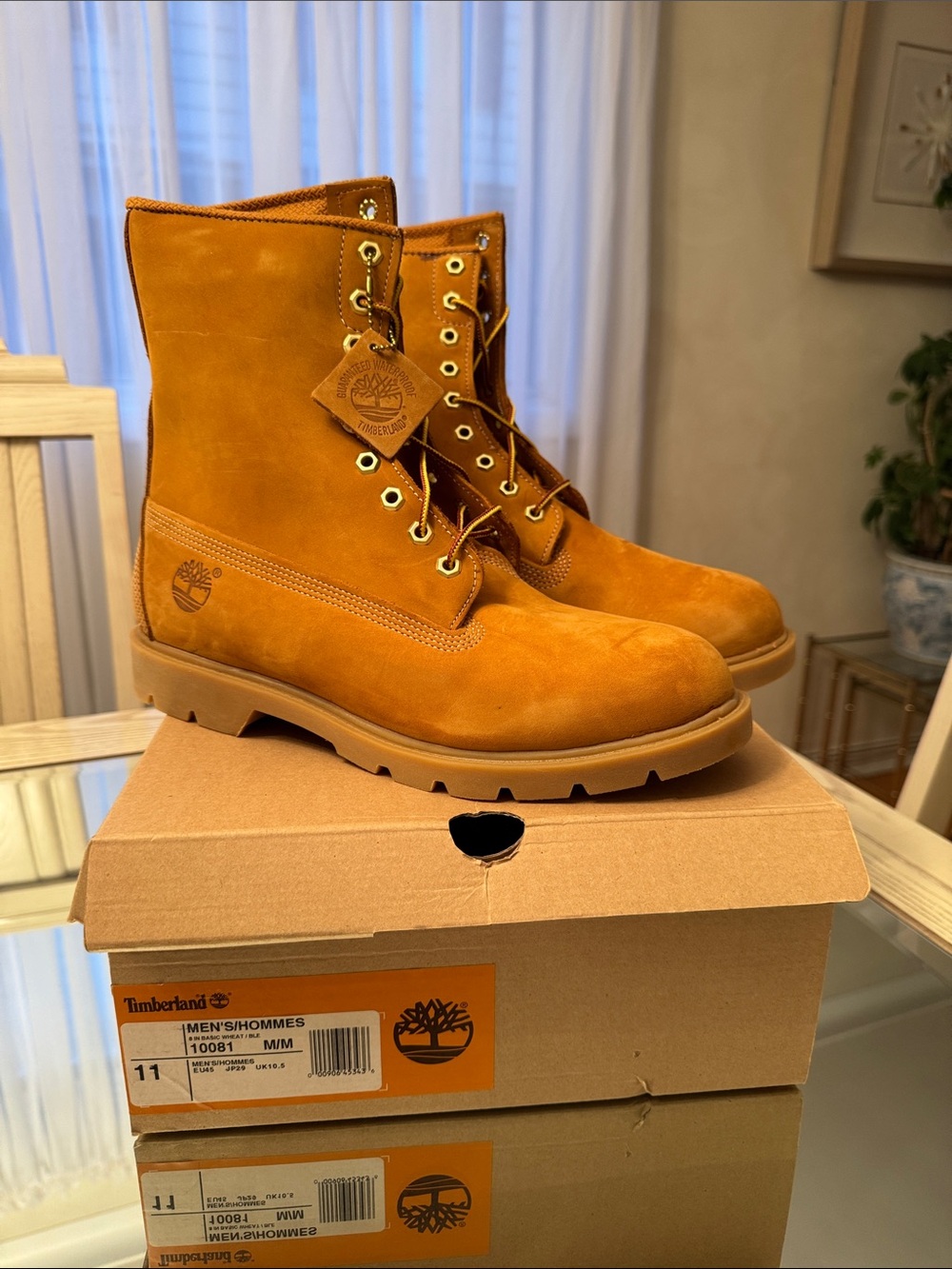 Timberland Men's Iconic Wheat Nubuck Work Boots